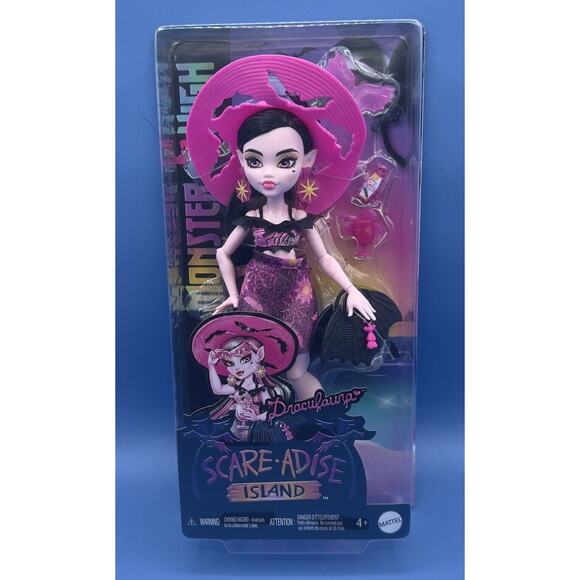 Monster High Scare-adise Island Draculaura Doll with Swimsuit, Sarong and Bea... - Picture 1 of 6
